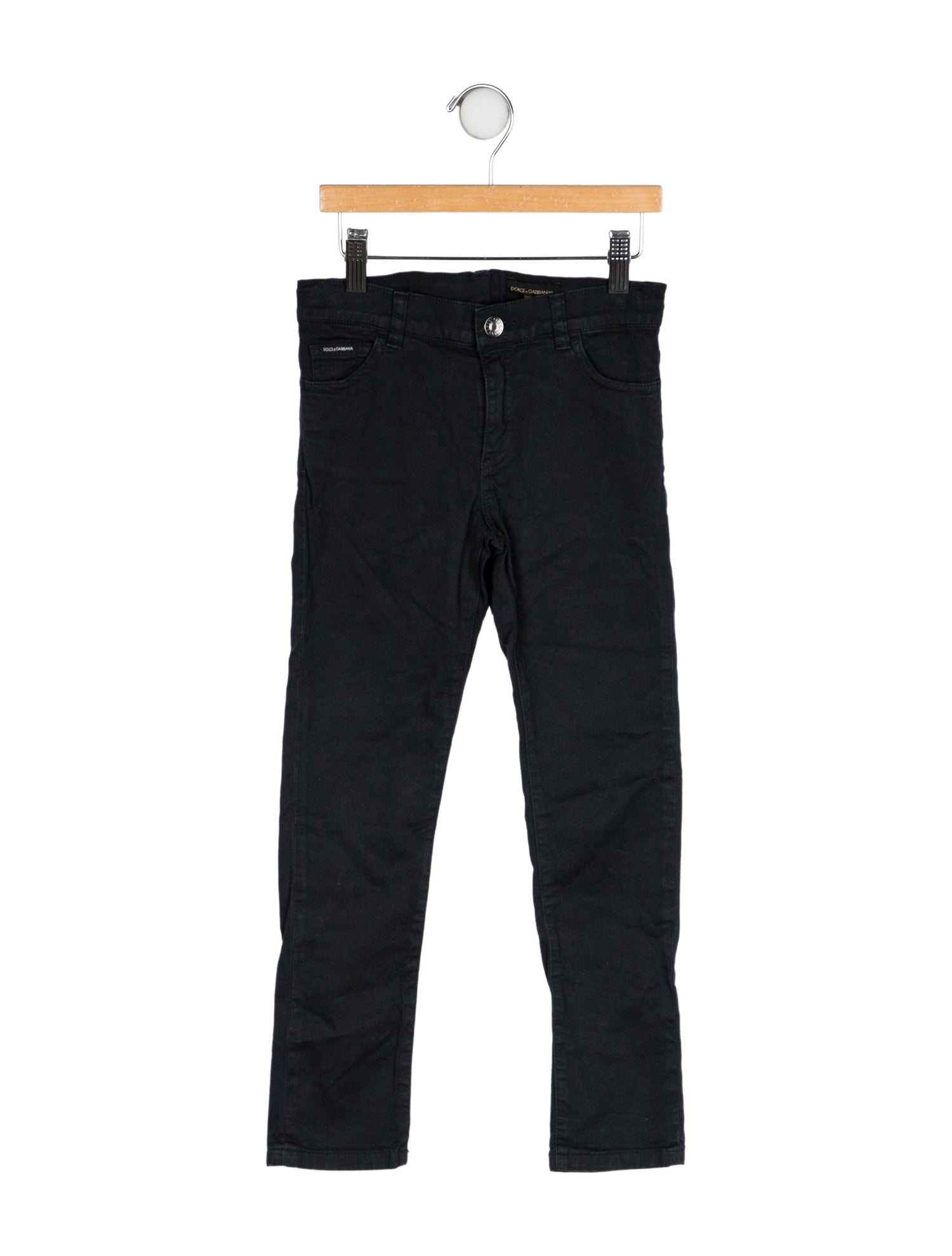 Dolce & Gabbana Solid Flat Front Jeans