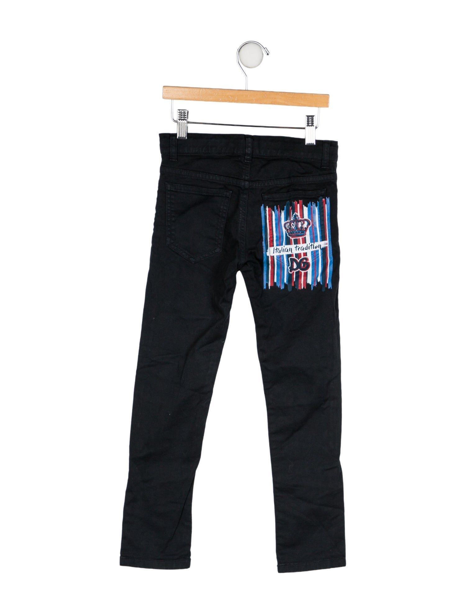Dolce & Gabbana Solid Flat Front Jeans