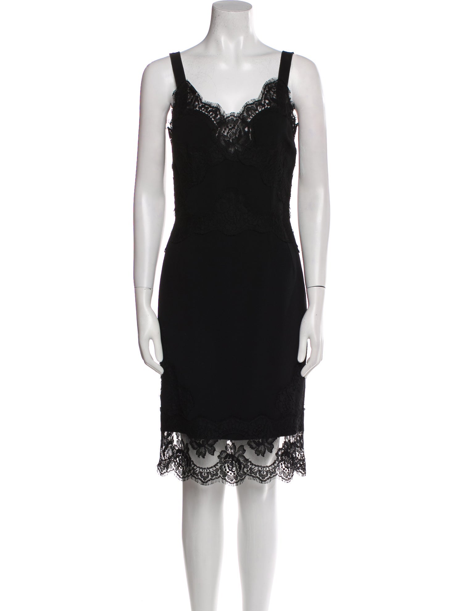 Dolce & Gabbana Square Neckline Knee-Length Dress