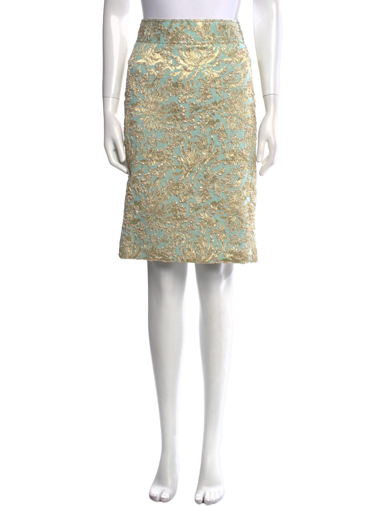 Dolce & Gabbana Silk Knee-Length Skirt