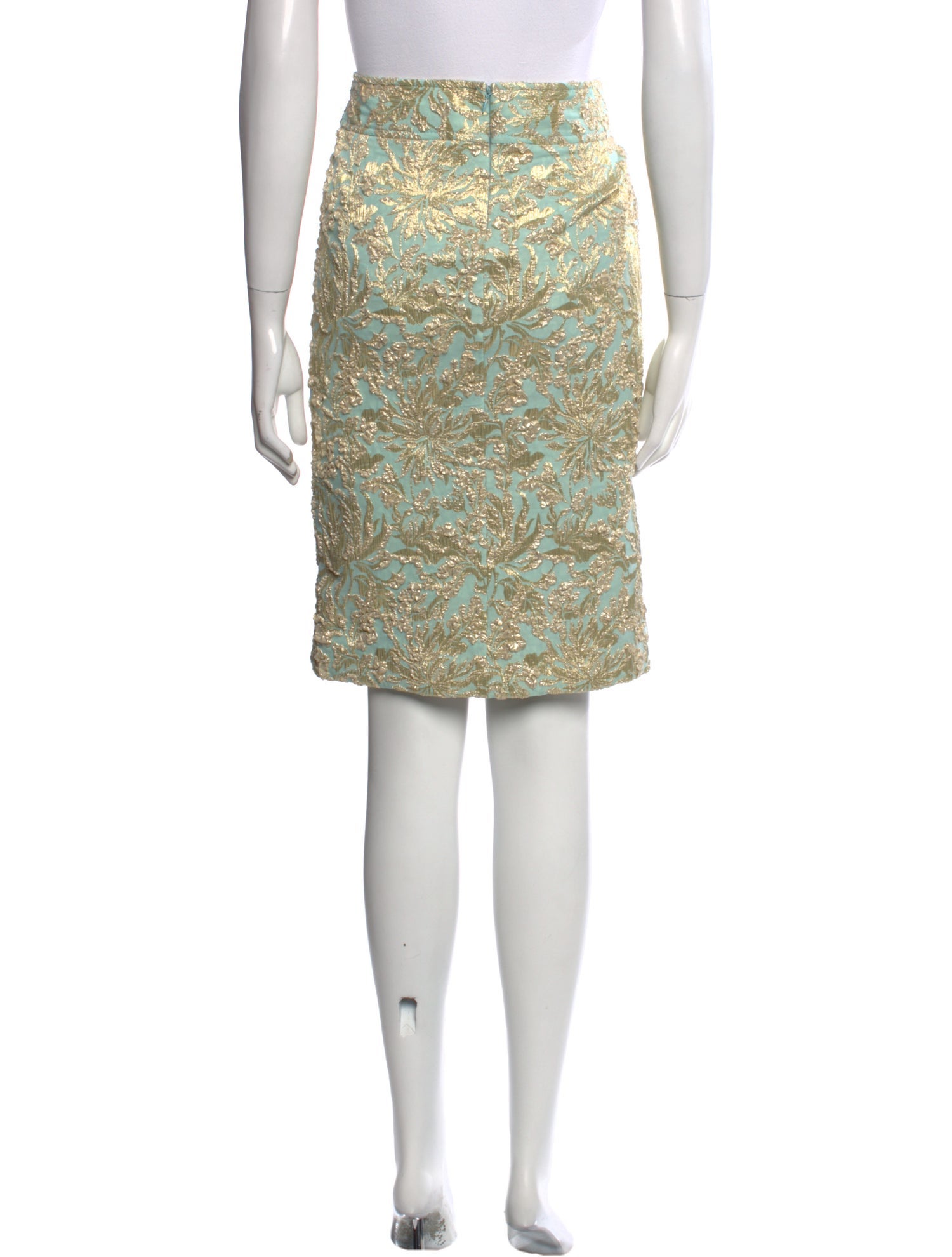 Dolce & Gabbana Silk Knee-Length Skirt