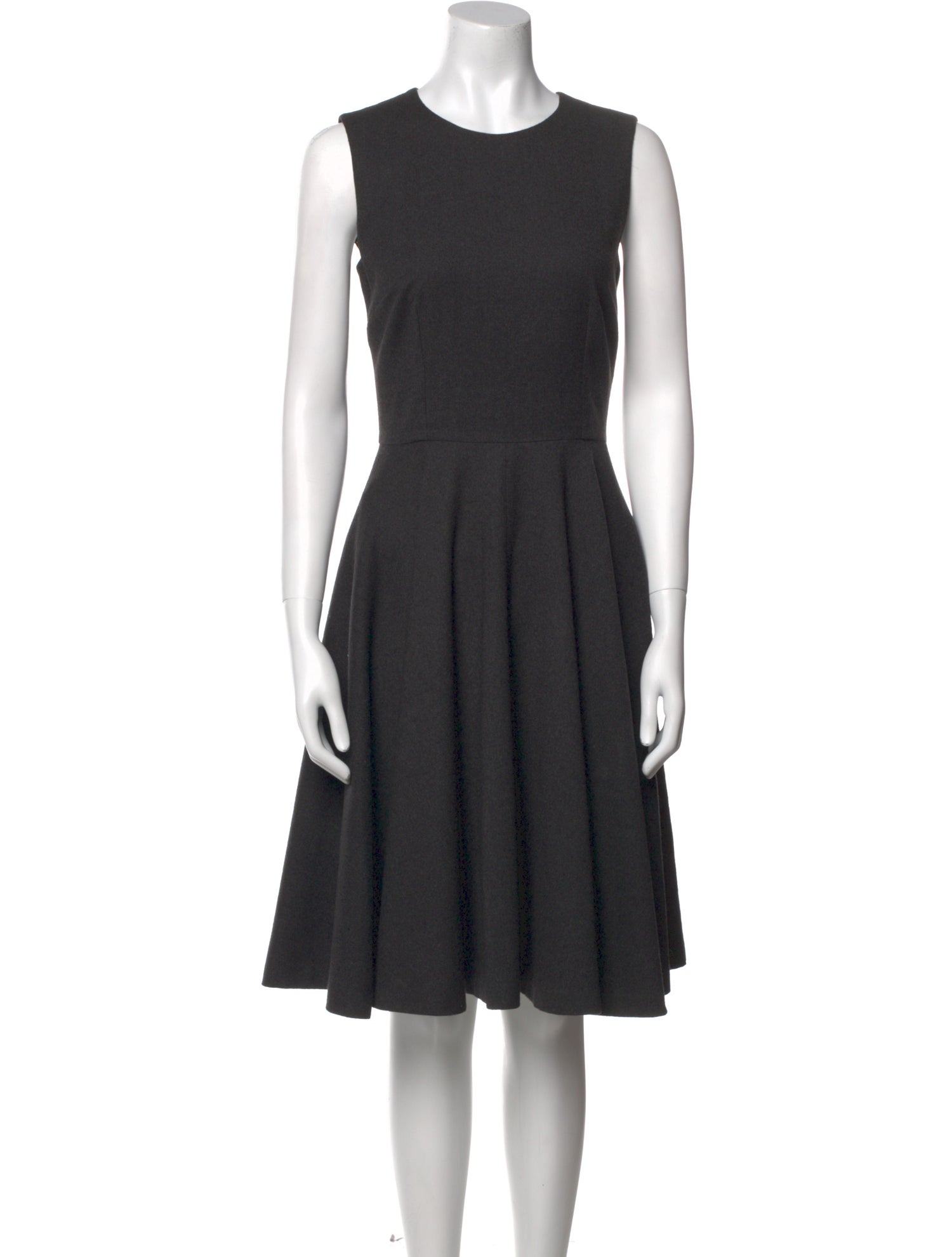 Dolce & Gabbana Virgin Wool Knee-Length Dress