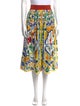 Dolce & Gabbana Printed Midi Length Skirt