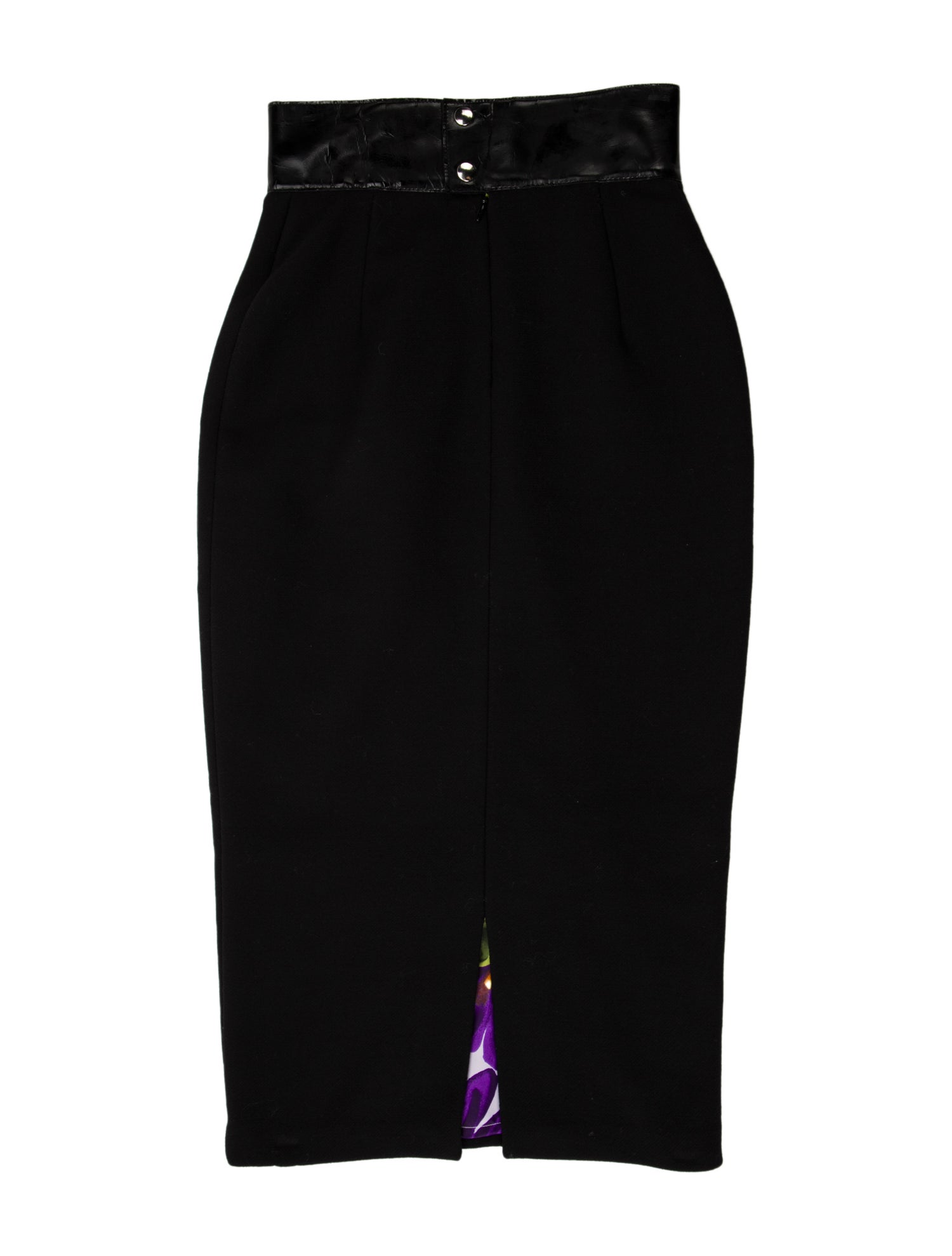 Dolce & Gabbana Virgin Wool Midi Length Skirt