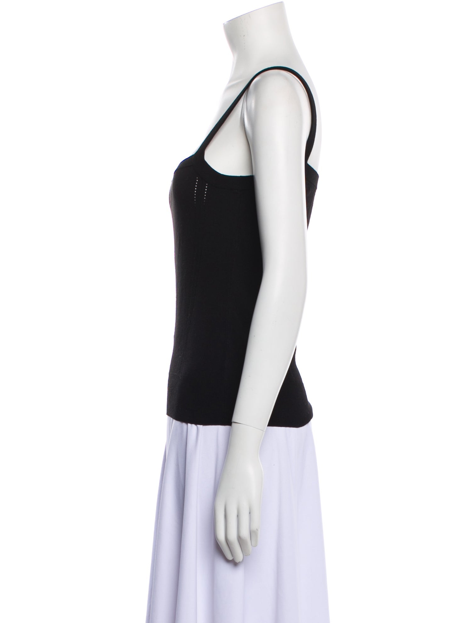 Dolce & Gabbana Square Neckline Sleeveless Top