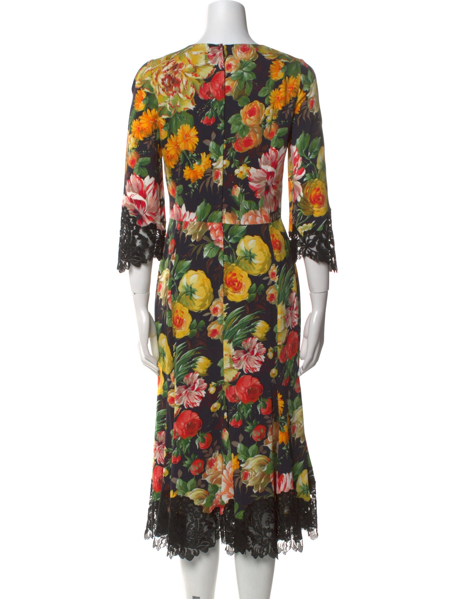Dolce & Gabbana Silk Midi Length Dress