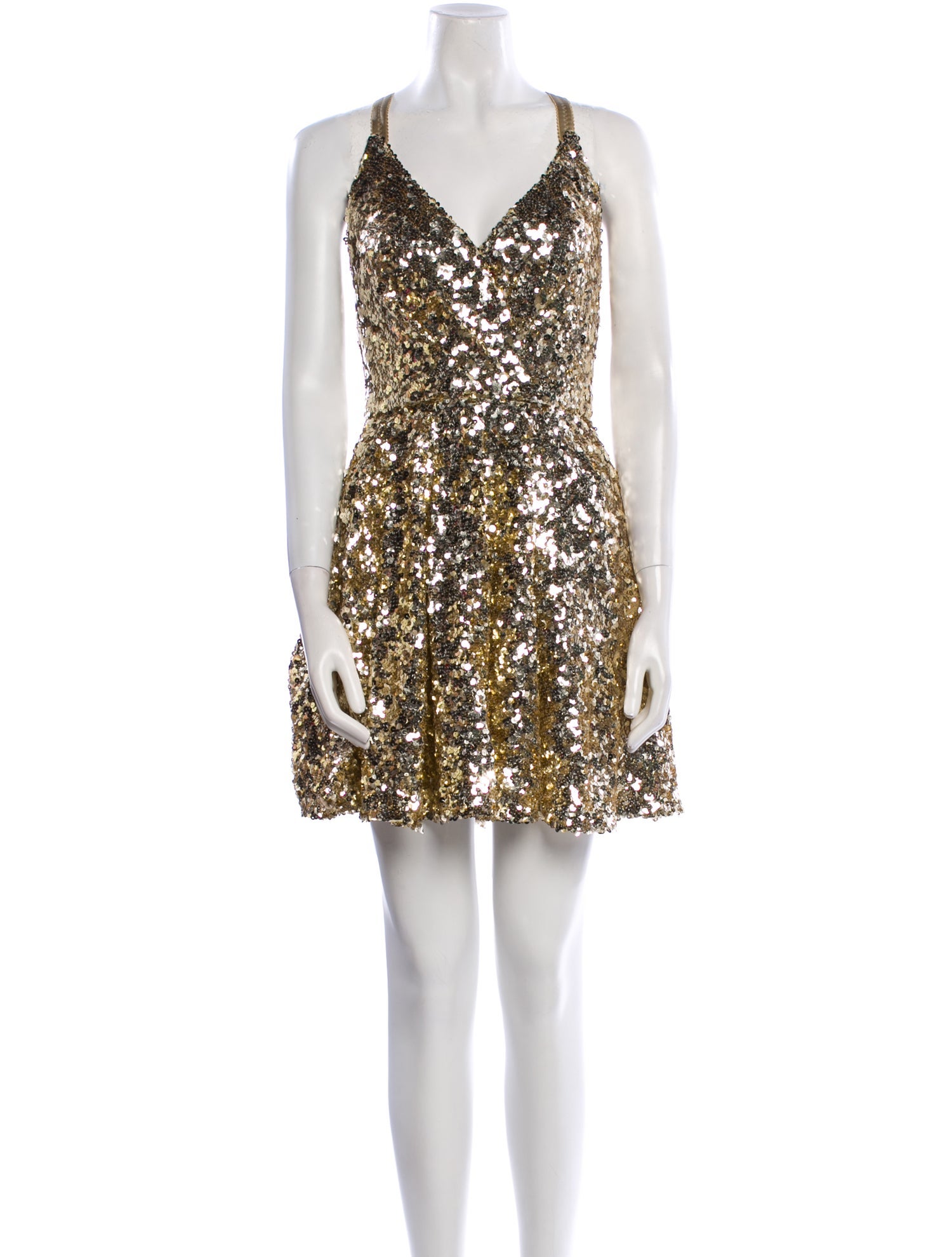 Dolce & Gabbana V-Neck Mini Dress