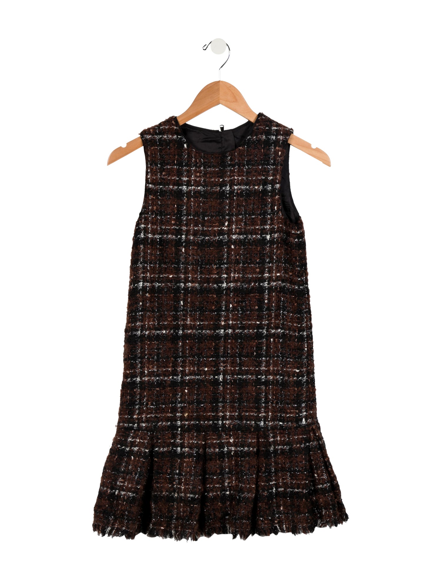 Dolce & Gabbana Girls' Tweed Sleeveless Dress
