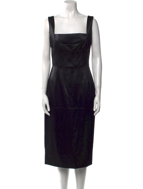Dolce & Gabbana Square Neckline Midi Length Dress