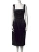 Dolce & Gabbana Square Neckline Midi Length Dress
