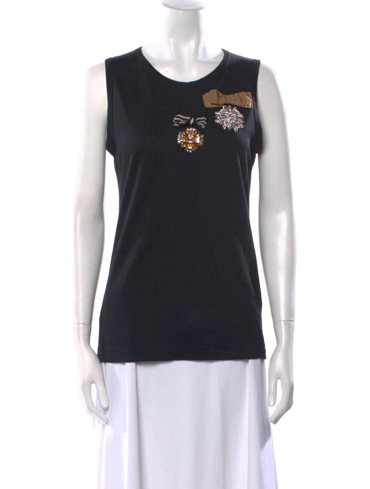 Dolce & Gabbana Graphic Print Crew Neck Top