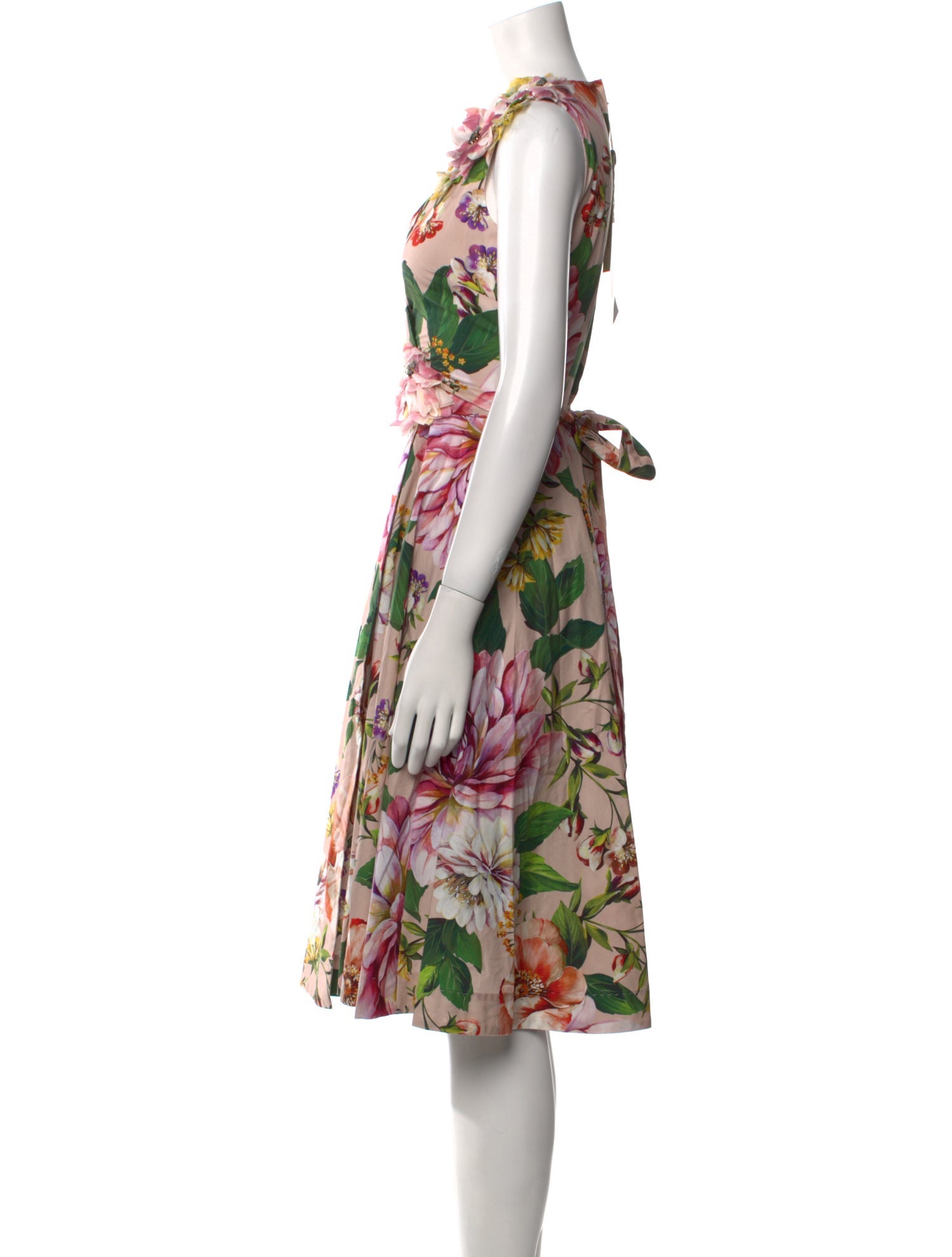 Dolce & Gabbana Floral Print Knee-Length Dress