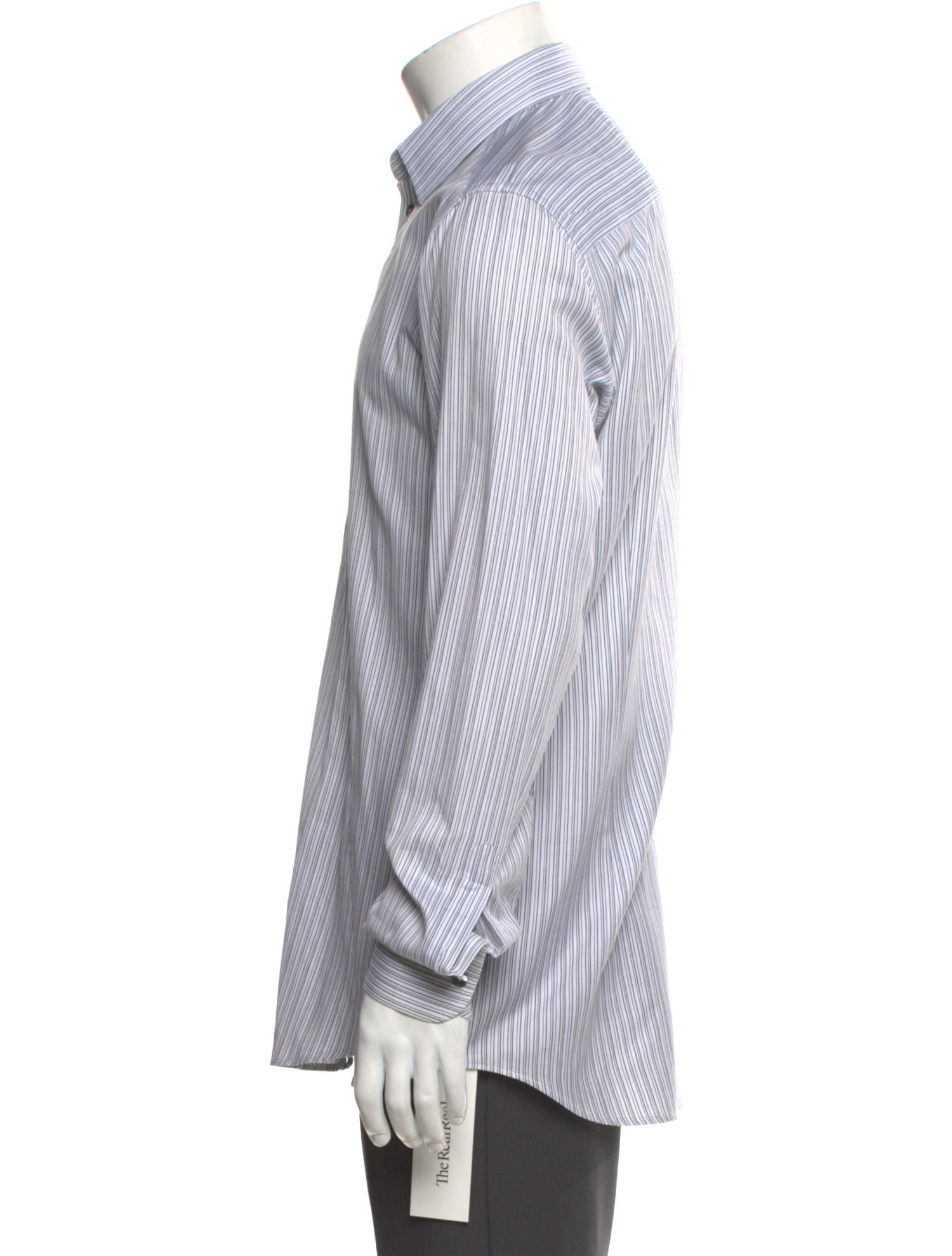 Dolce & Gabbana Striped Long Sleeve Dress Shirt