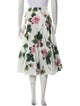 Dolce & Gabbana Floral Print Midi Length Skirt
