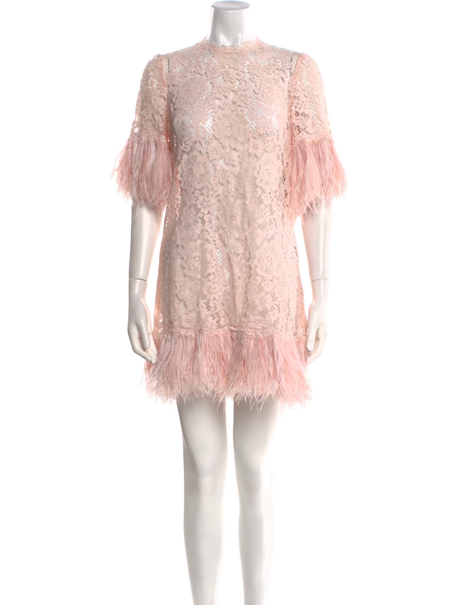 Dolce & Gabbana Lace Pattern Mini Dress