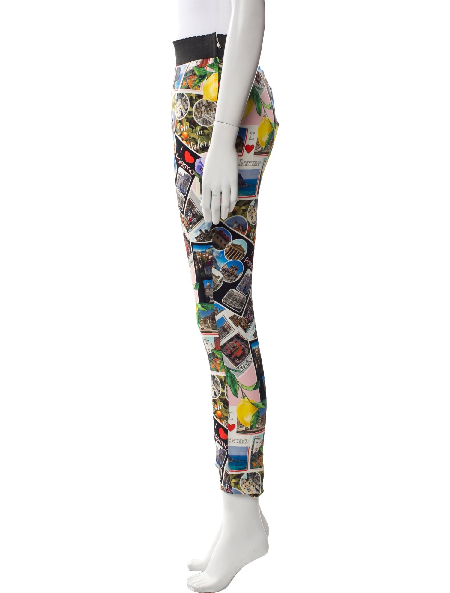 Dolce & Gabbana Printed Skinny Leg Pants