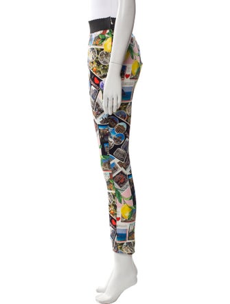 Dolce & Gabbana Printed Skinny Leg Pants
