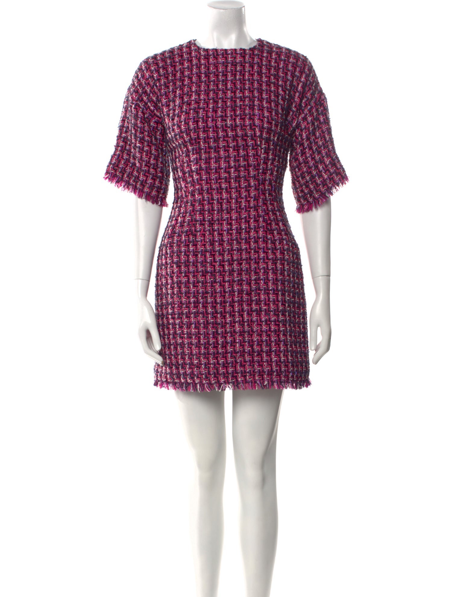 Dolce & Gabbana Tweed Pattern Mini Dress w/ Tags