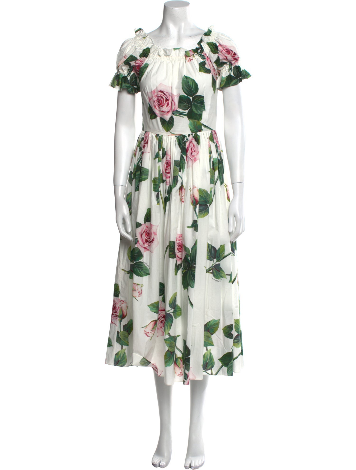 Dolce & Gabbana Floral Print Long Dress