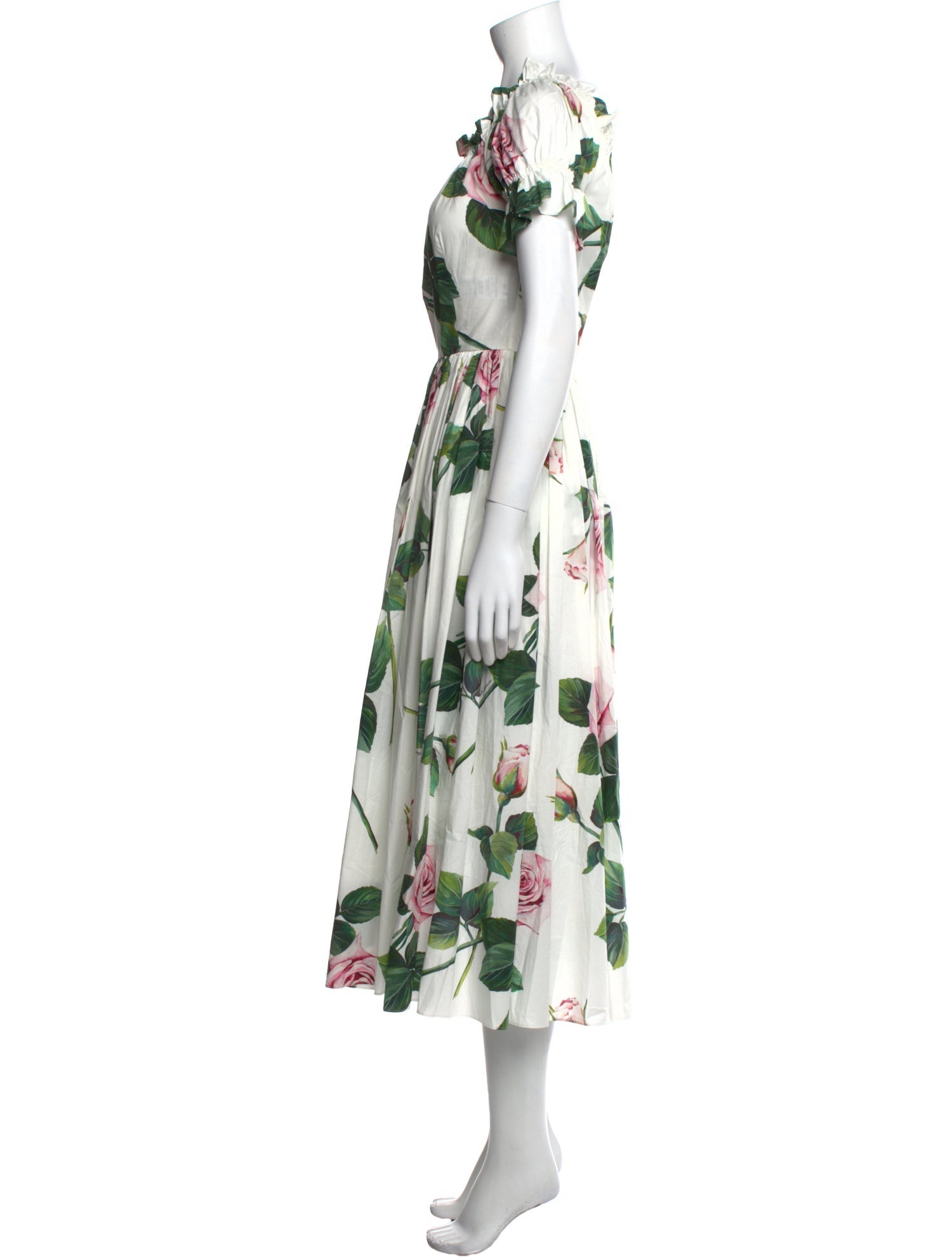 Dolce & Gabbana Floral Print Long Dress
