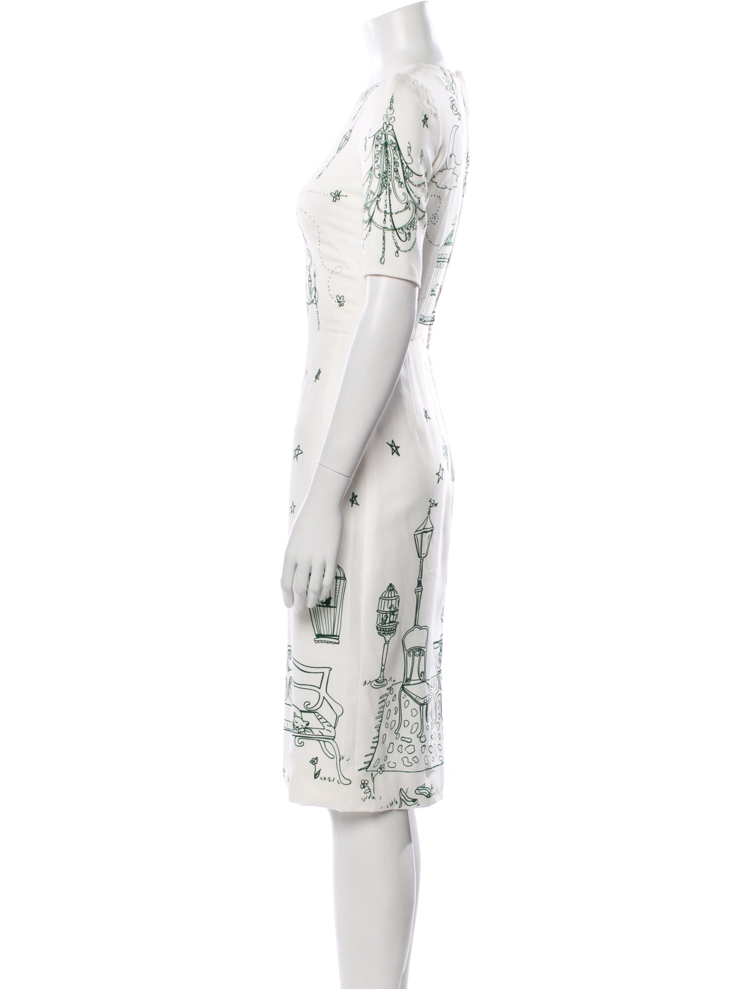 Dolce & Gabbana Printed Midi Length Dress