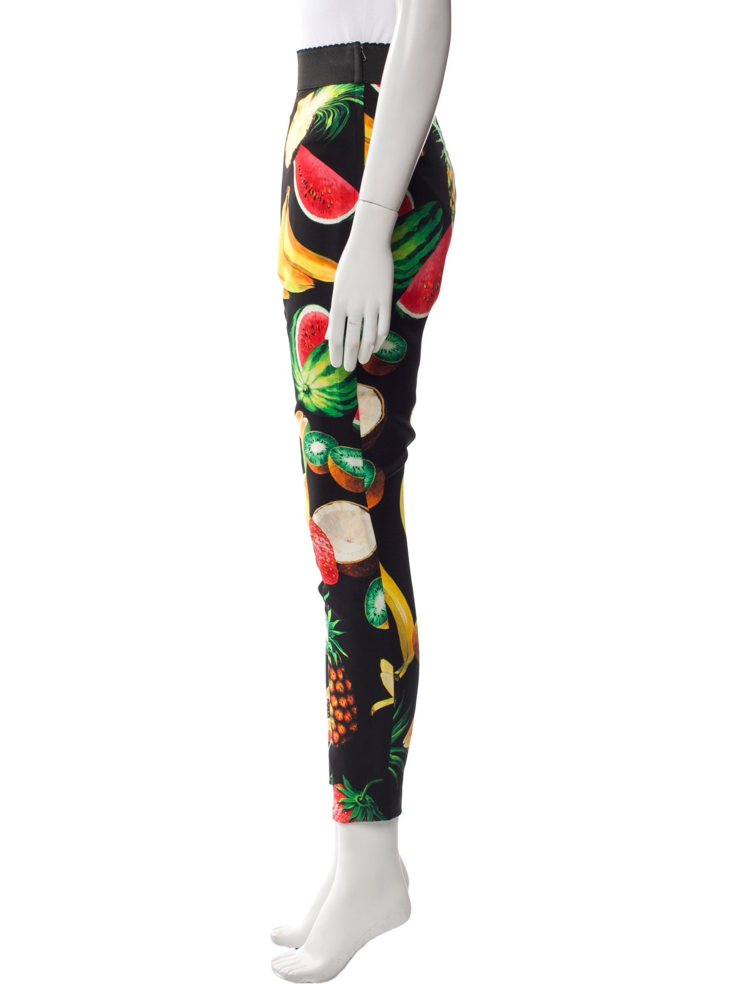Dolce & Gabbana Printed Skinny Leg Pants