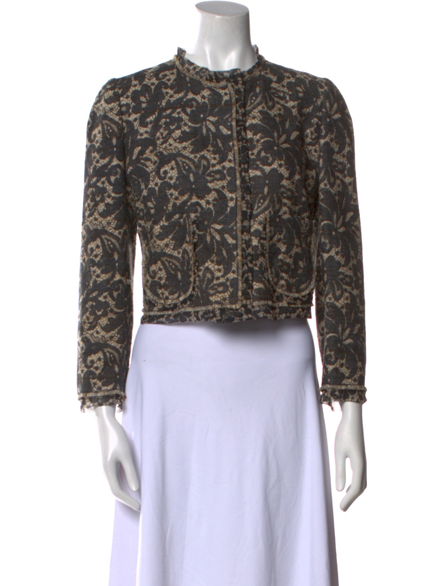 Dolce & Gabbana Silk Printed Crop Top