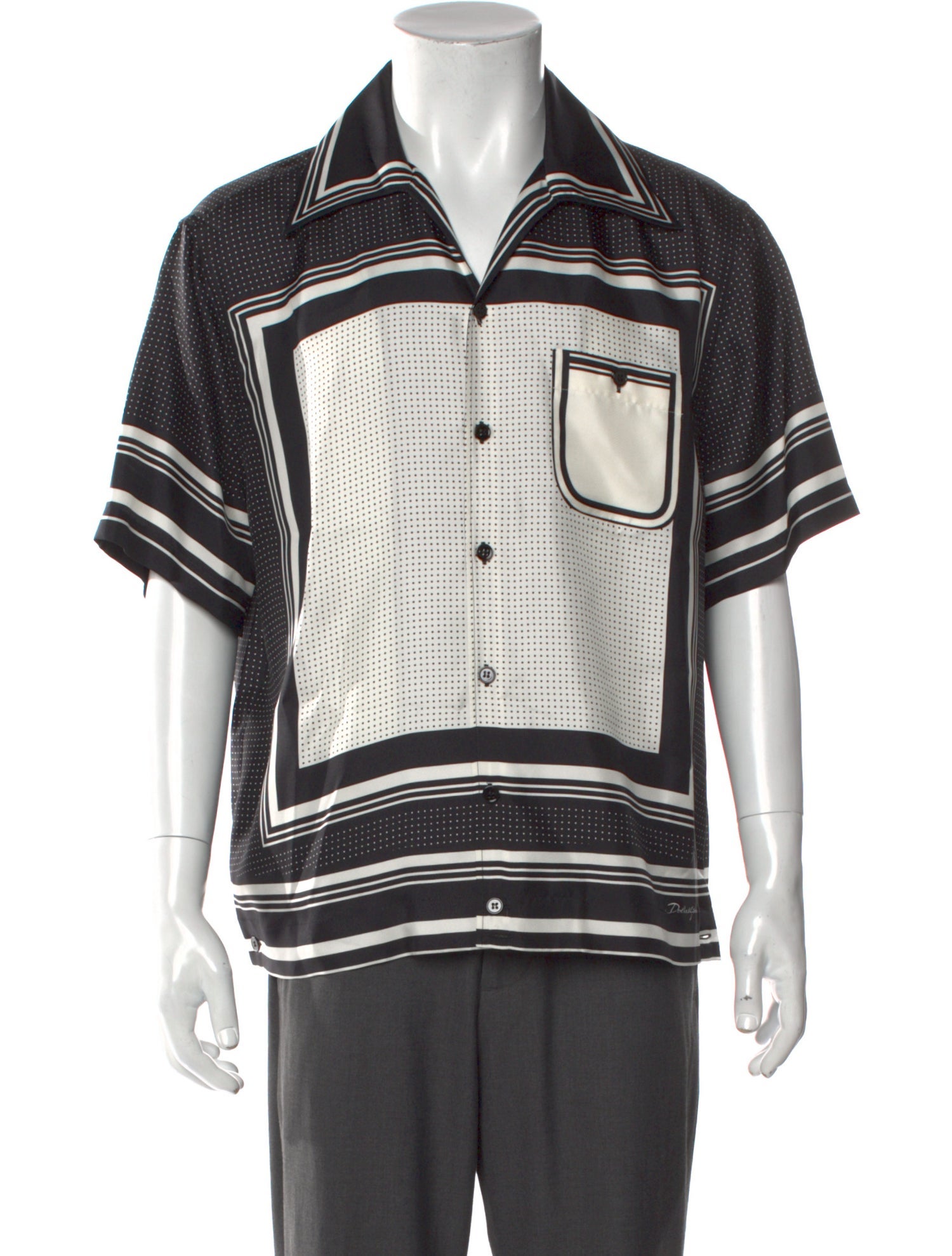 Dolce & Gabbana Silk Striped Shirt