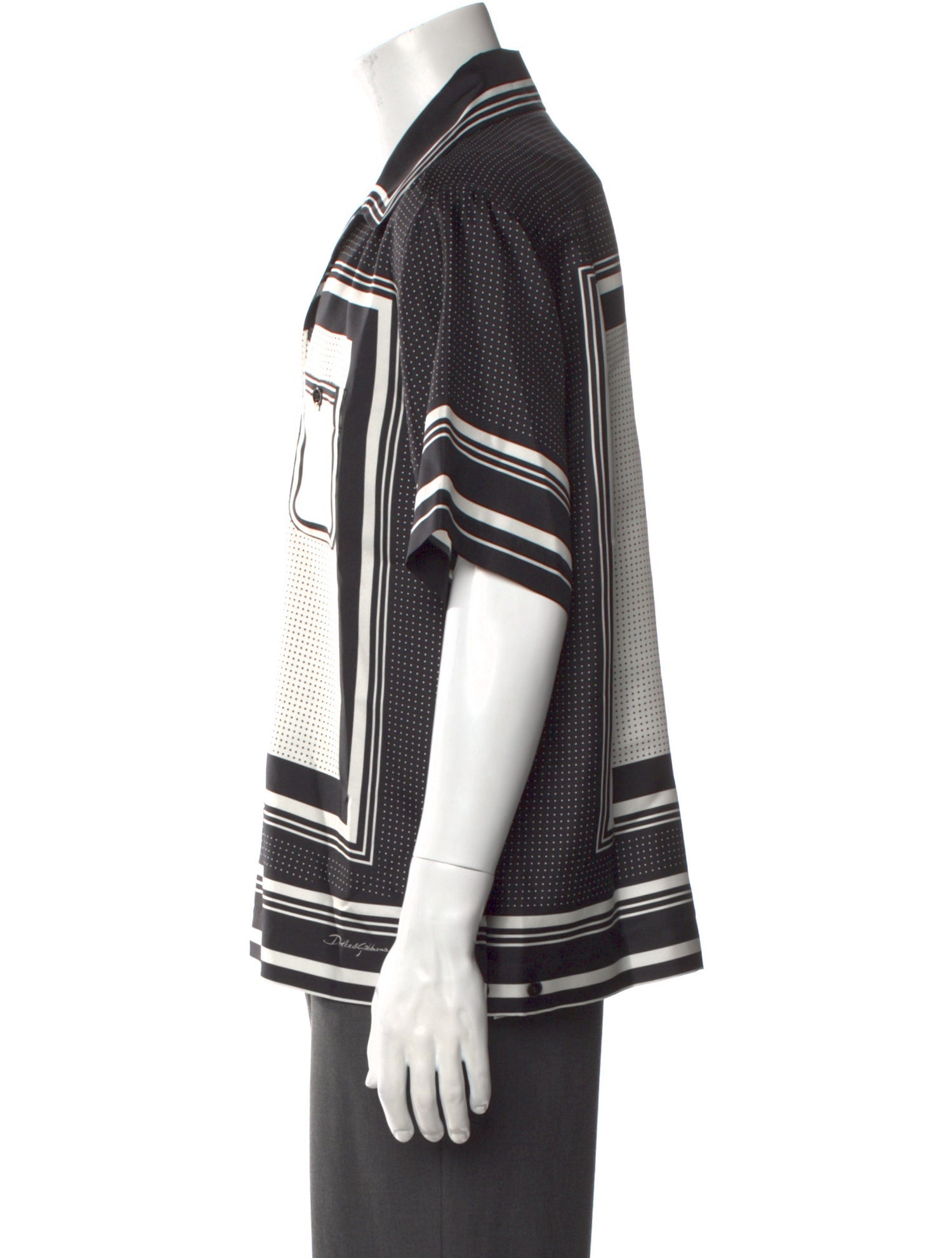 Dolce & Gabbana Silk Striped Shirt