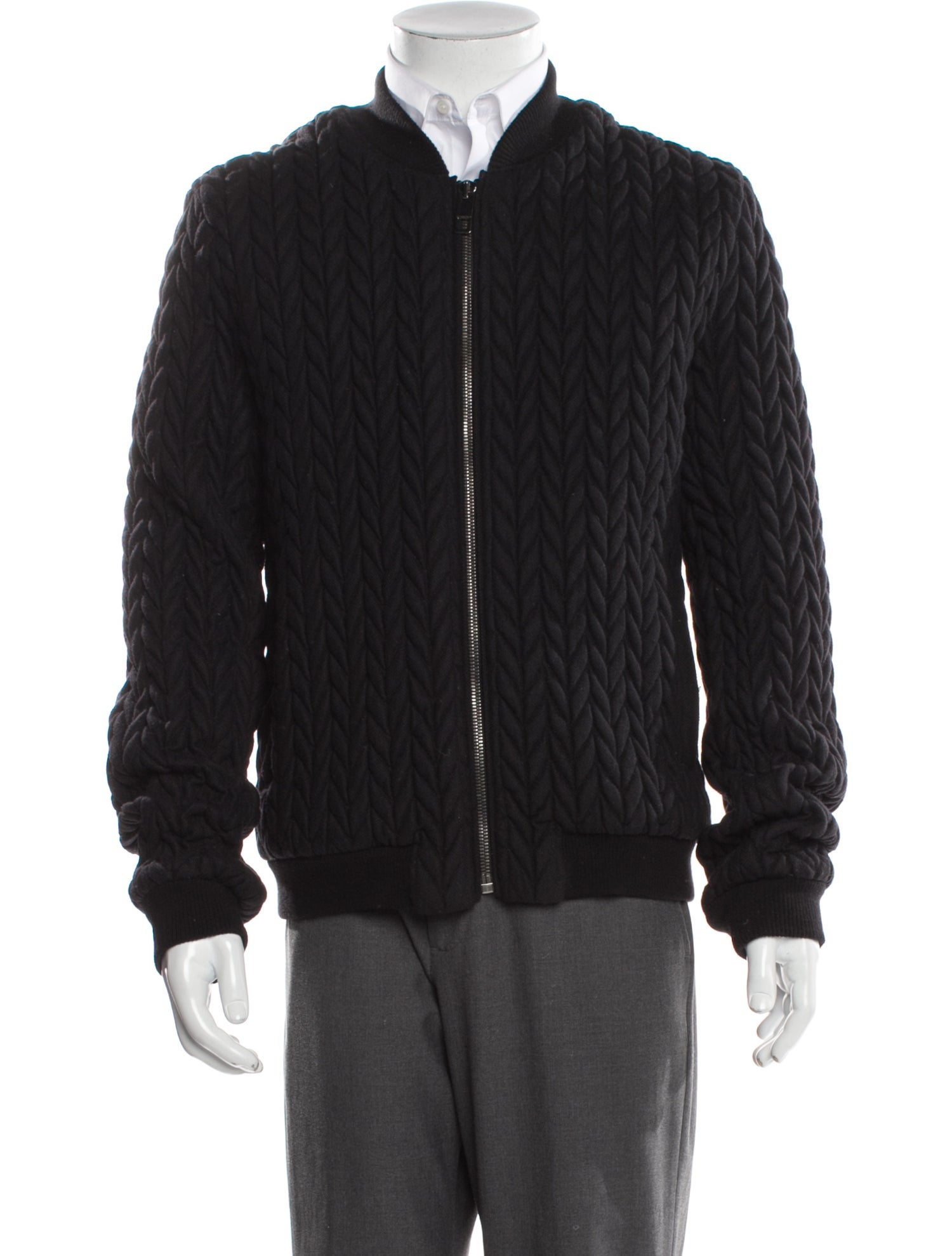 Dolce & Gabbana Virgin Wool Bomber Jacket