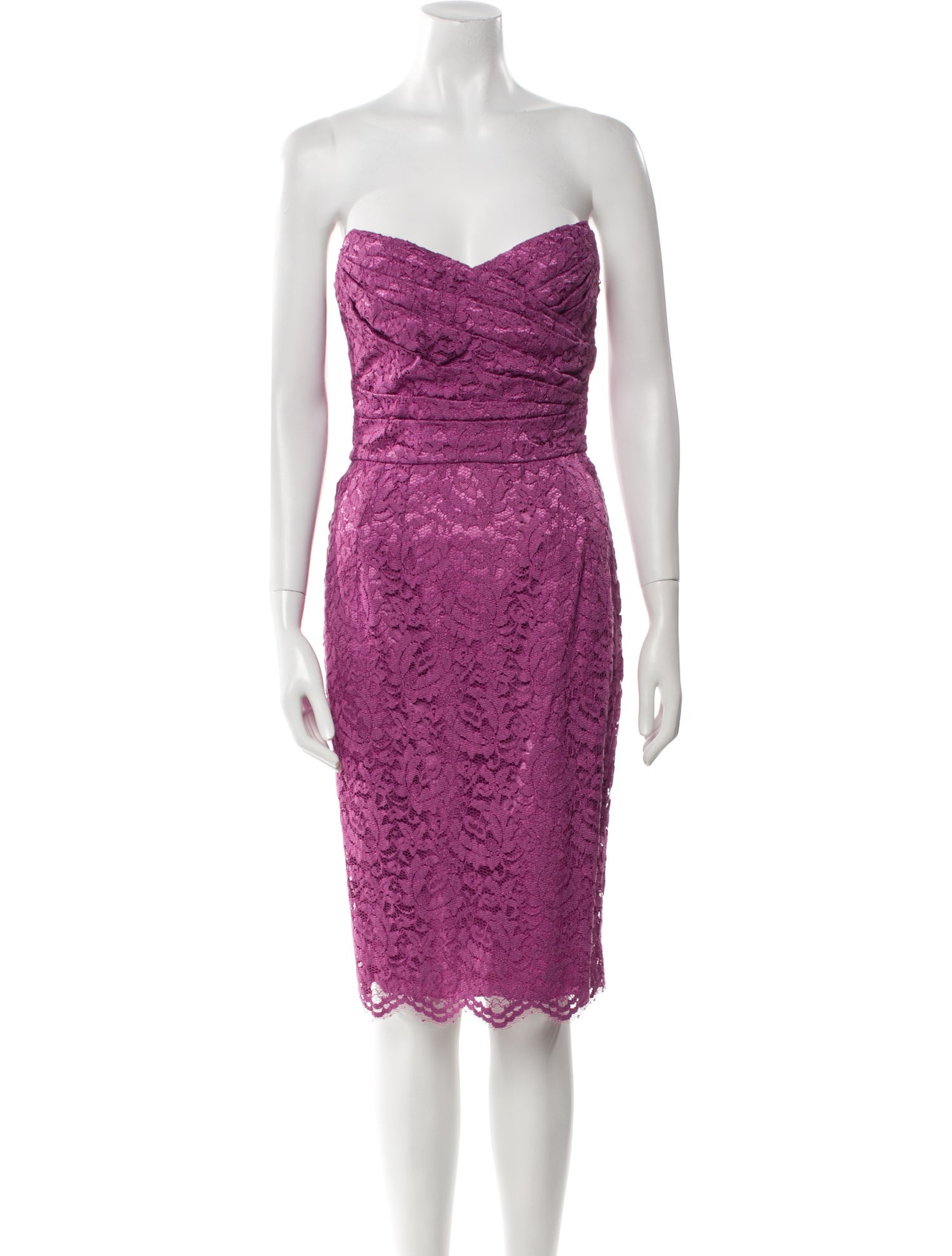 Dolce & Gabbana Lace Pattern Mini Dress