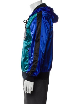 Dolce & Gabbana Colorblock Pattern Windbreaker