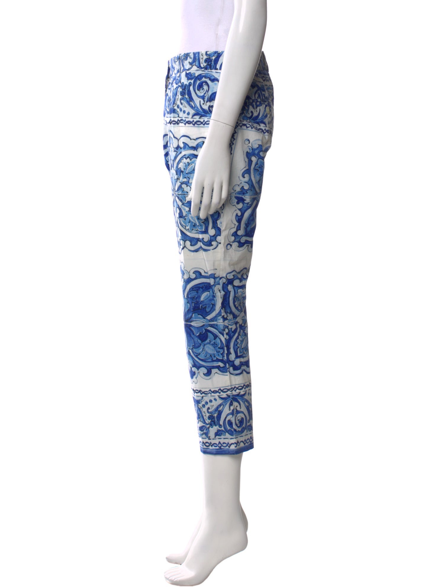 Dolce & Gabbana Printed Straight Leg Pants