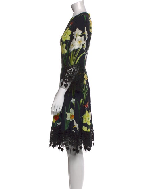 Dolce & Gabbana Floral Print Knee-Length Dress
