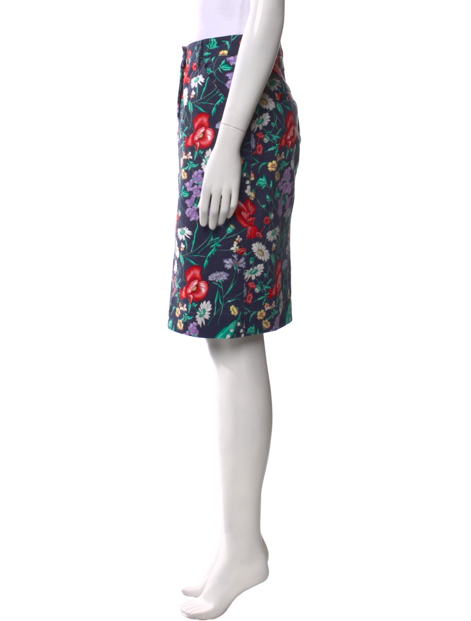 Dolce & Gabbana Floral Print Knee-Length Skirt