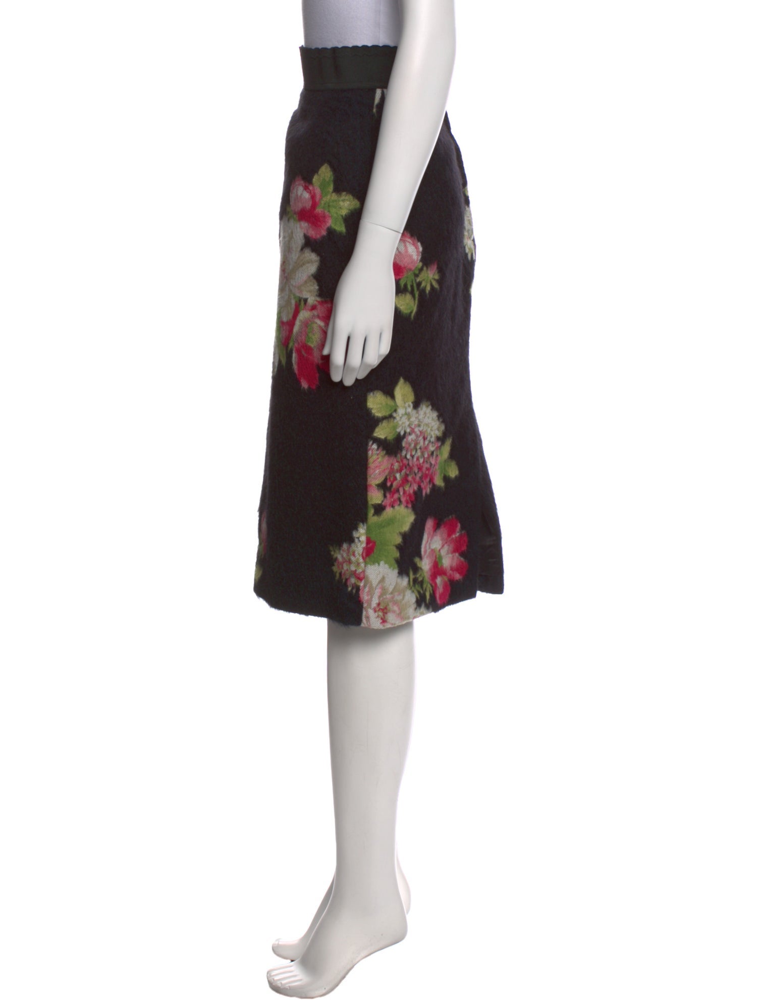 Dolce & Gabbana Silk Knee-Length Skirt