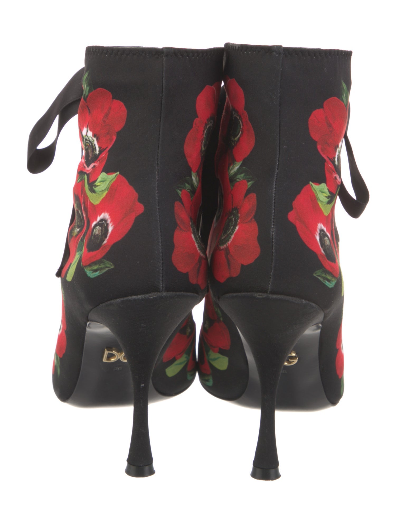 Dolce & Gabbana Satin Floral Print Pumps