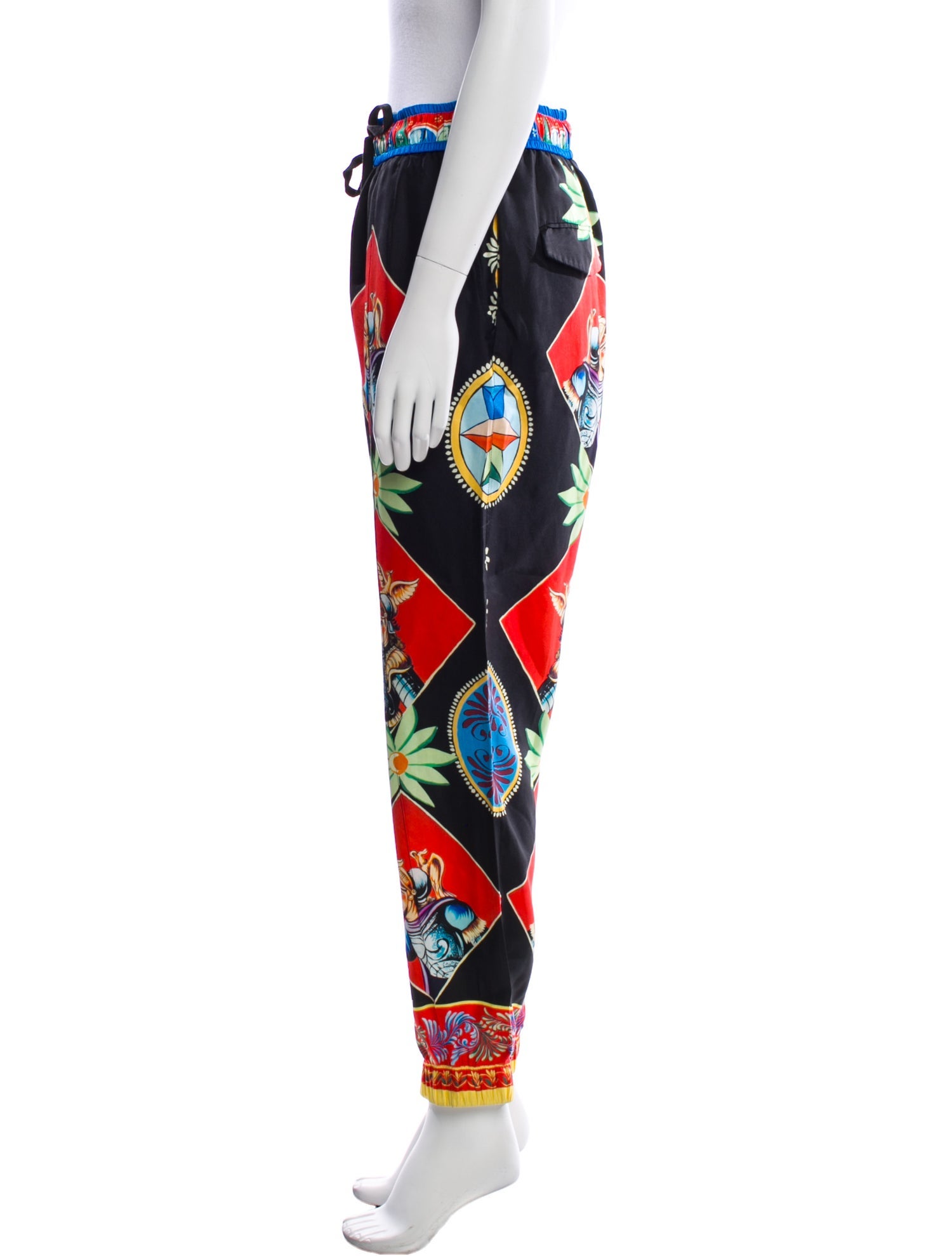 Dolce & Gabbana Silk Skinny Leg Pants