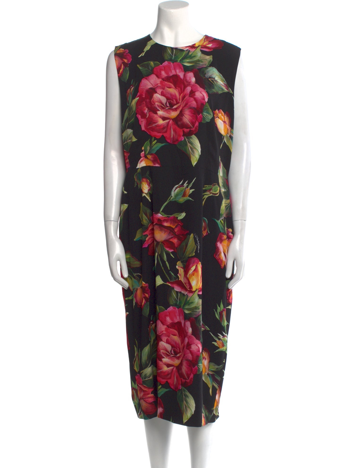 Dolce & Gabbana Silk Midi Length Dress