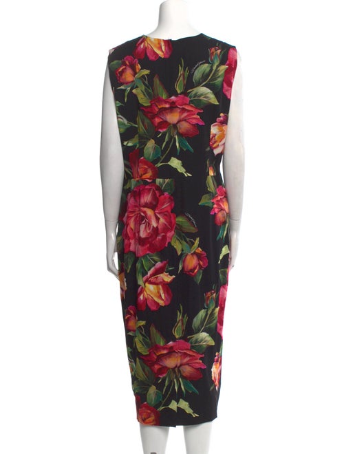 Dolce & Gabbana Silk Midi Length Dress