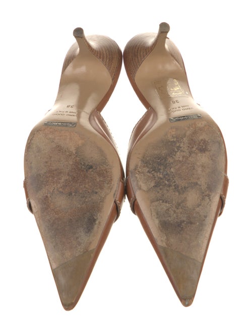 Dolce & Gabbana Leather Animal Print Mules