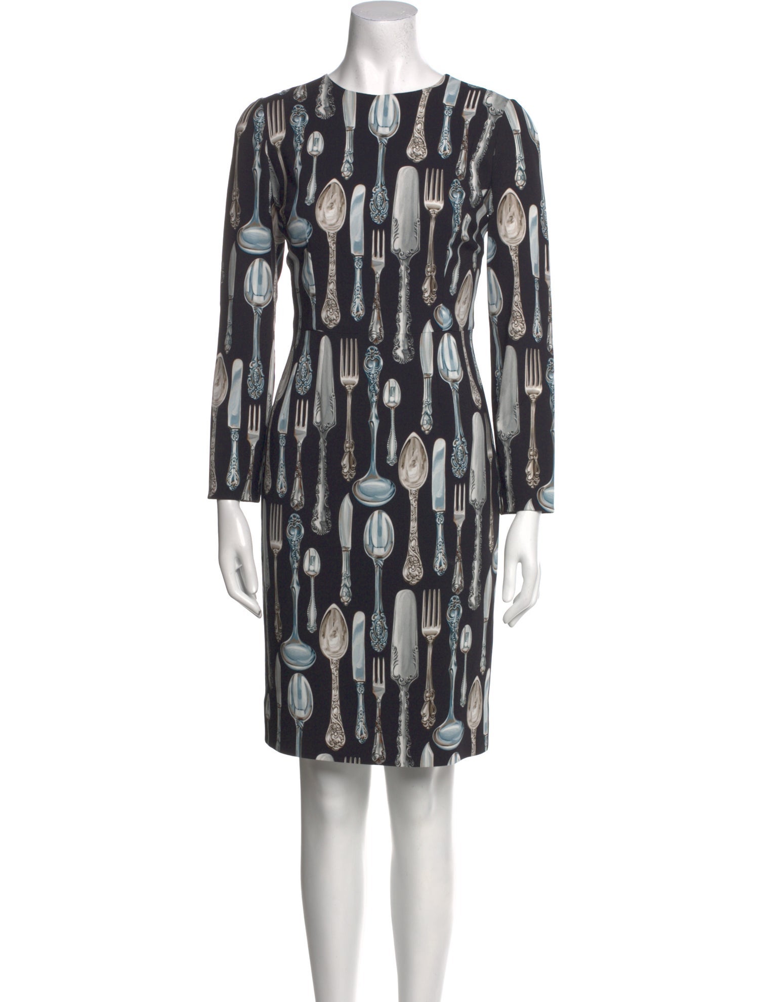 Dolce & Gabbana Printed Knee-Length Dress