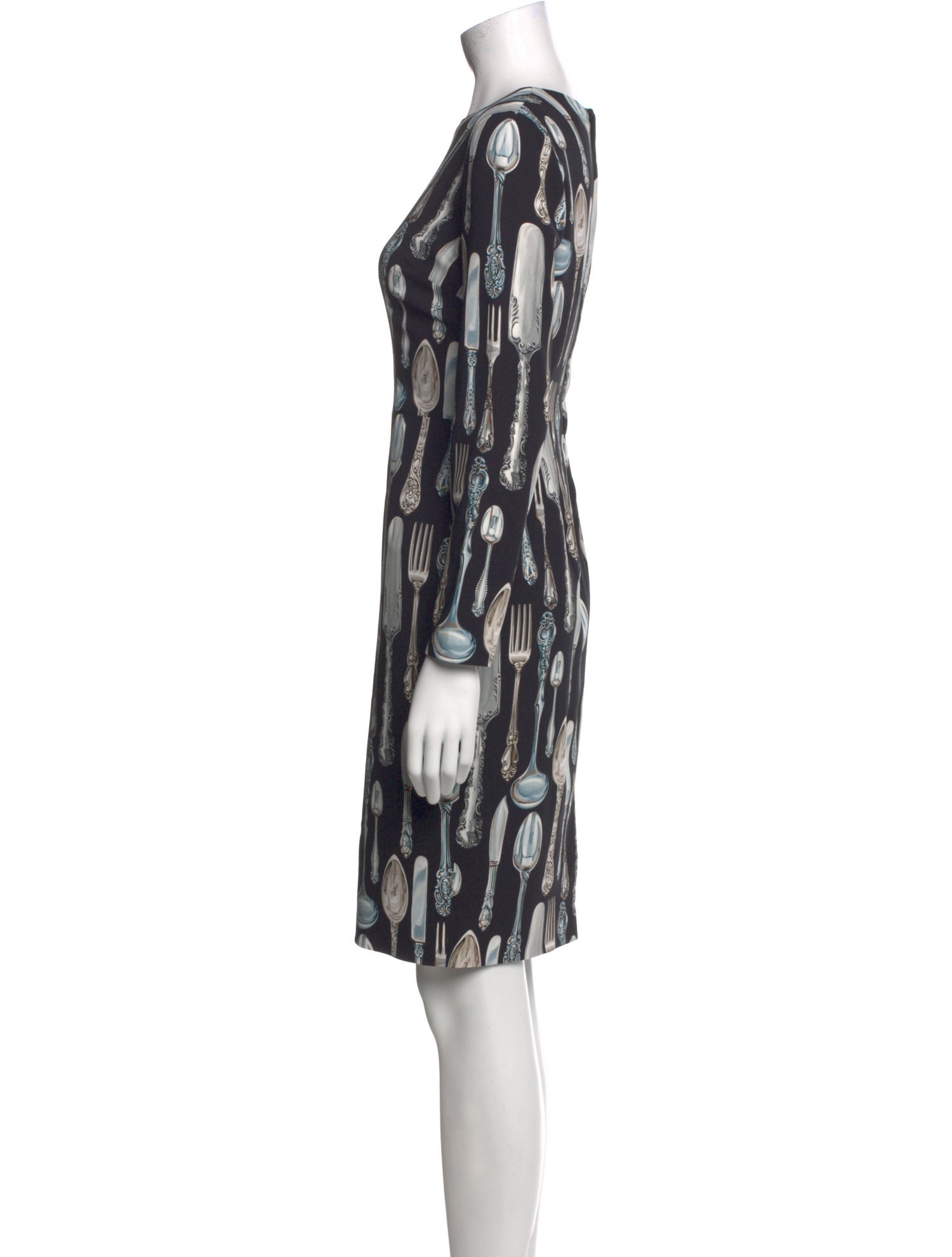 Dolce & Gabbana Printed Knee-Length Dress