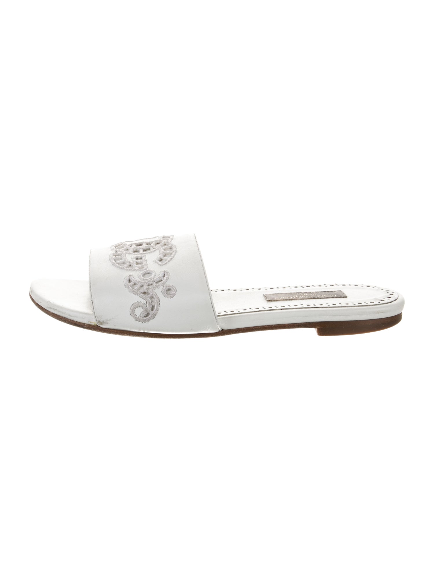 Dolce & Gabbana Girls' Logo Embroidered Sandals