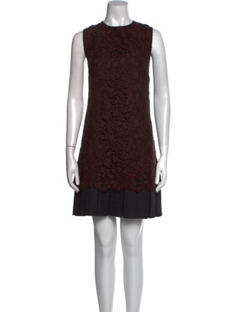 Dolce & Gabbana Lace Pattern Mini Dress