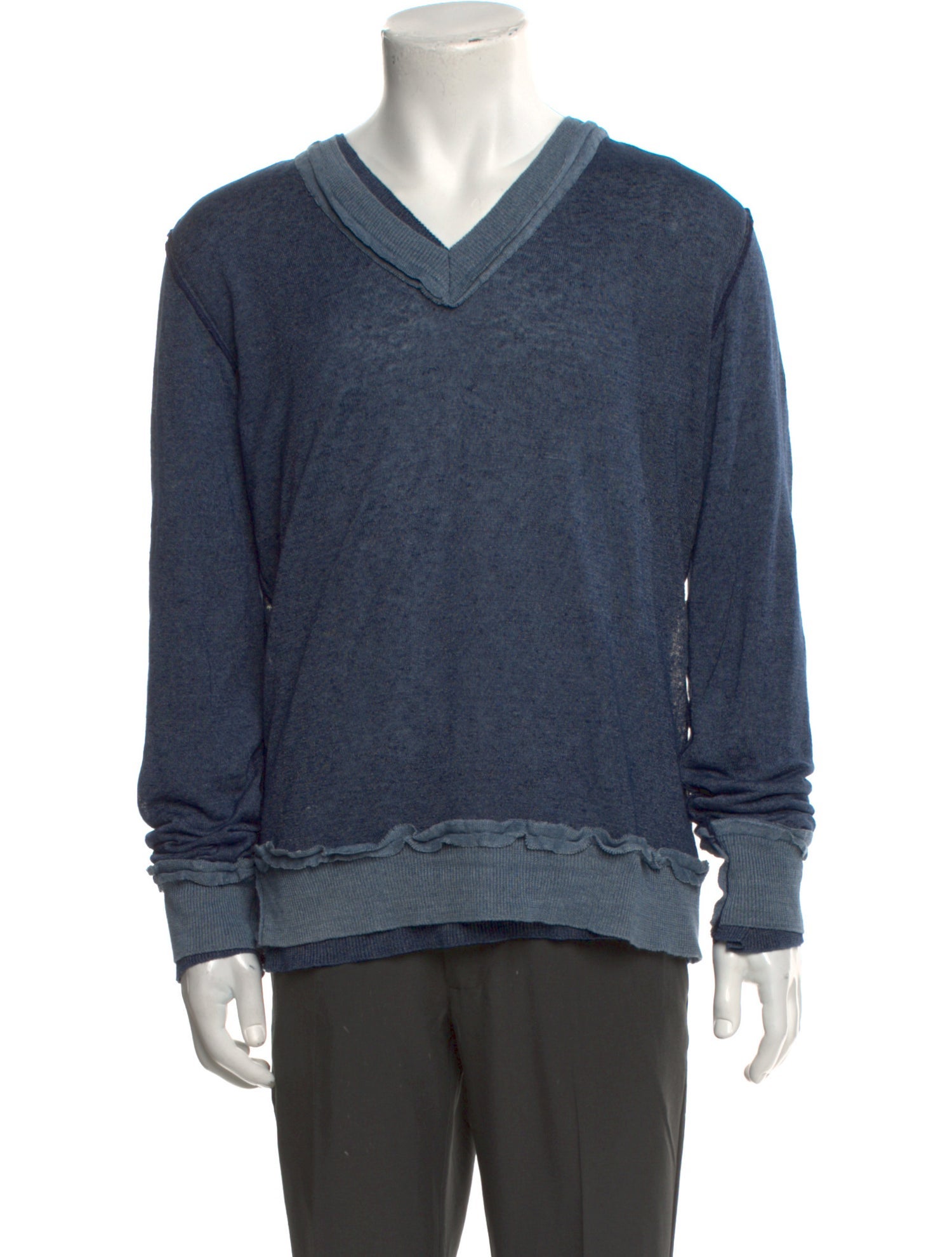 Dolce & Gabbana Linen V-Neck Pullover