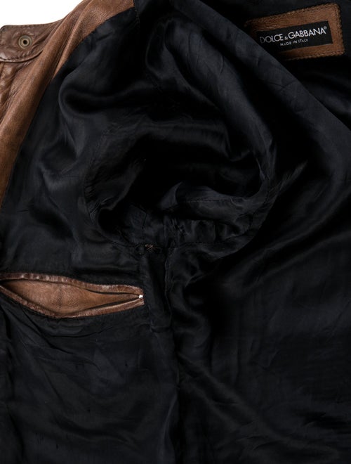 Dolce & Gabbana Lambskin Moto Jacket