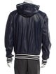 Dolce & Gabbana Lamb Leather Striped Bomber Jacket