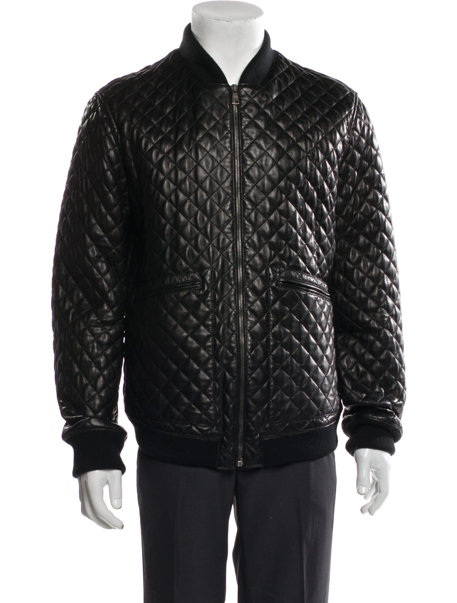 Dolce & Gabbana Lambskin Bomber Jacket