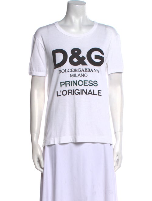 Dolce & Gabbana Graphic Print Crew Neck T-Shirt